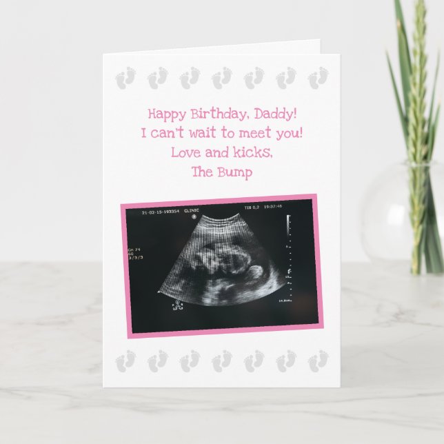 De La Saute : Jolie carte d'anniversaire papa atte (Devant)