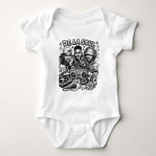 De La Soul Hip Hop Tribute Vintage Streetwear  Baby Bodysuit