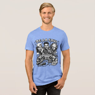 De La Soul Hip Hop Tribute Vintage Streetwear  Tri-Blend Shirt