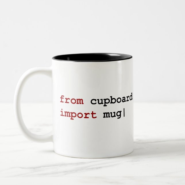 De la tasse d'importation de placard - python (Gauche)
