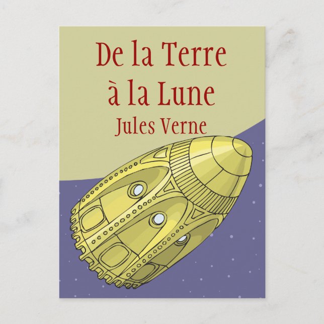 De la Terre à la Lune - Jules Verne Postcard (Front)