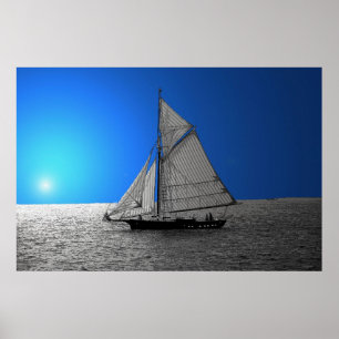 De la voile affiche loin 36 x 24