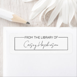 De l'autocollant de la Bibliothèque du Livre Mod p