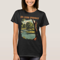 De Leon Springs Forest River Green Travel T-Shirt