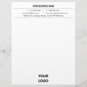 De Lettre Concevez votre propre Modèle en-tête Business