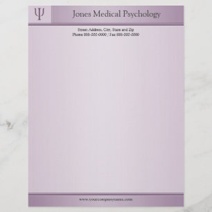 De Lettre Customisable Psychologue en-tête