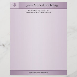 De Lettre Customisable Psychologue en-tête