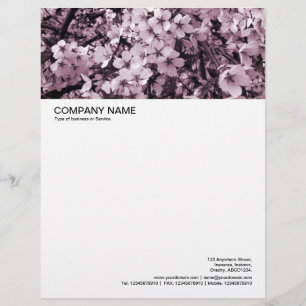 De Lettre Customisée En-tête grande image - Fleur cerise