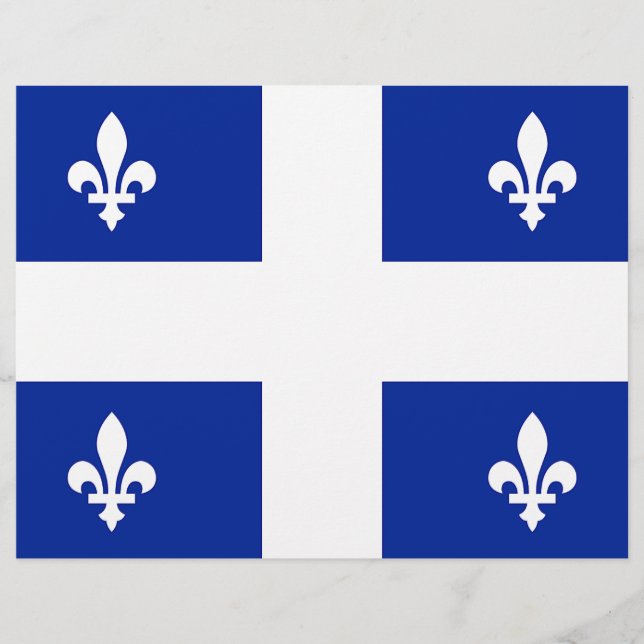 De Lettre En-tête avec Drapeau du Québec, Canada (Devant)