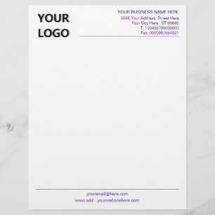 De Lettre En-tête commercial Logo personnalisé - Choisir l