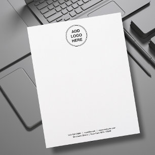 De Lettre En-tête du logo Business Modèle fixe