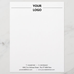 De Lettre En-tête moderne Business Office avec logo