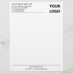 De Lettre En-tête Office personnalisé avec votre logo
