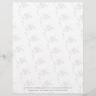 De Lettre En-tête professionnel du Motif Monogramme personna