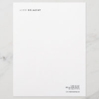 En-tête simple blanc professionnel moderne