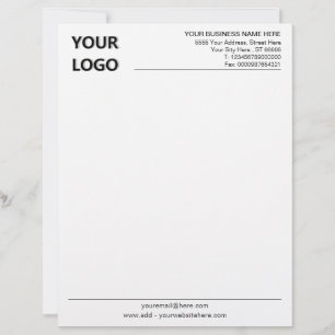 De Lettre Exemple en-tête personnalisé avec logo et code QR