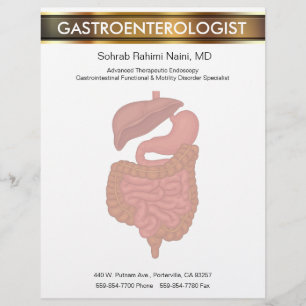 De Lettre Gastroentérologie Thème Médicale en-tête Modè