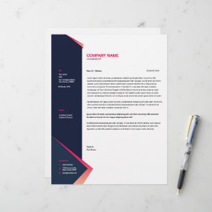 De Lettre Modèle en-tête Business - Conception personnalisab