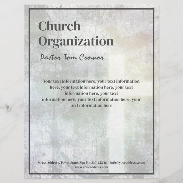 De Lettre Organisation religieuse en-tête papier Vintage (Devant)