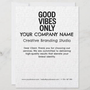 De Lettre Papeterie d'entreprise personnalisée avec en-tête 