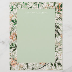 DE LETTRE PAPIER À EN-TÊTE : WILLIAM MORRIS : "JASMINE"