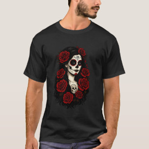 De Los Muertos La Catrina Day of The Dead Women Su T-Shirt