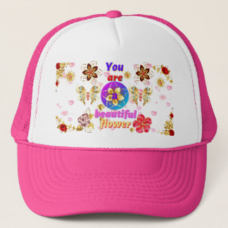 De magnifiques casquettes de fleurs.