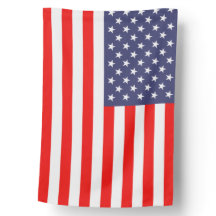 Drapeau américain patriotique avec poteau et suppo