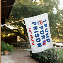Drapeau TRUMP pour Prison avec logo du groupe