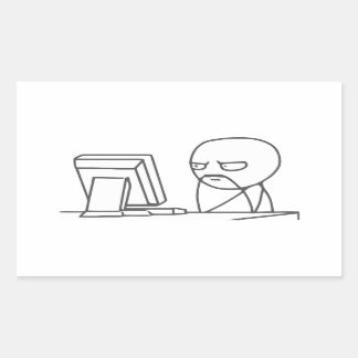  de mème de type informatique - Stickers Rectangl
