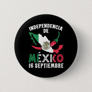 De Mexico 16 Septiembre Mexican Independence 1 2 Inch Round Button