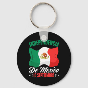 De Mexico 16 Septiembre Mexican Independence Keychain