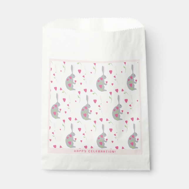 De mignons lapins. Sachets en papier (Devant)