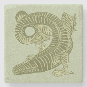 De Morgan's Alligator Marble Stone Coaster