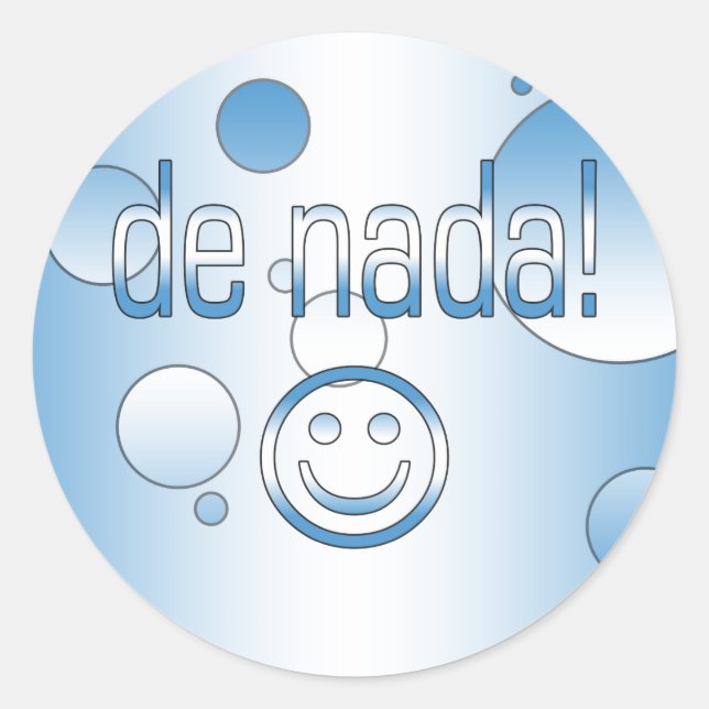 De Nada! Guatemala Flag Colours Pop Art Classic Round Sticker (Front)