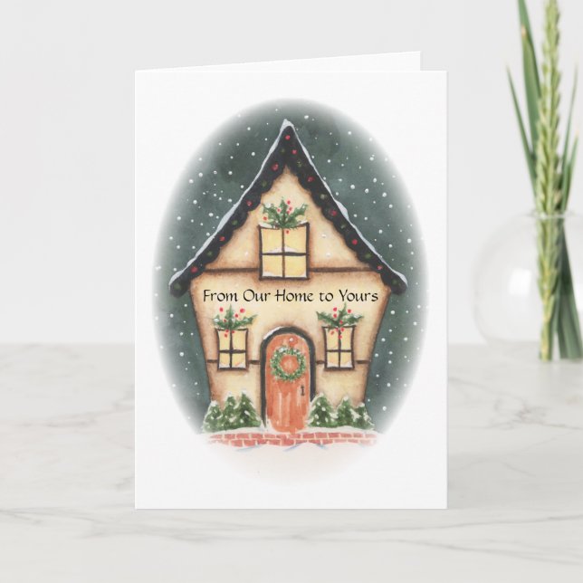 De notre maison à votre carte de vacances (Devant)