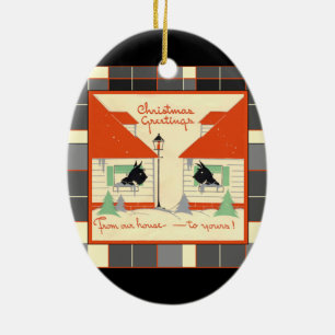 De notre maison à votre ornement de Chien écossais