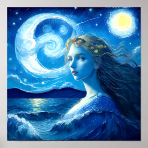 🌌 de nuit étoilée - affiche d'Imaginaire de la dé