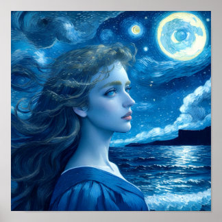 🌌 de nuit étoilée - affiche d'Imaginaire de la dé