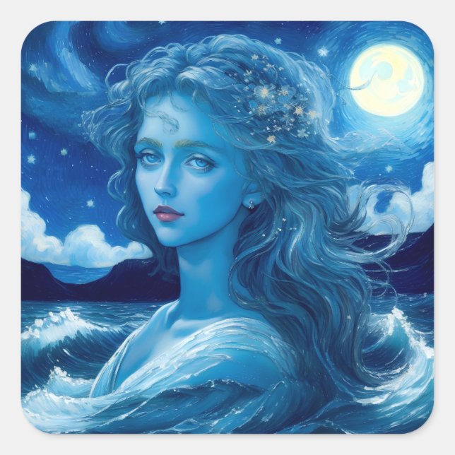 🌌 de nuit étoilée - Autocollant d'Imaginaire de d (Devant)