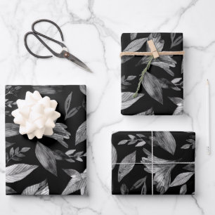 De Papier Cadeau Aquarelle tombée feuille 9