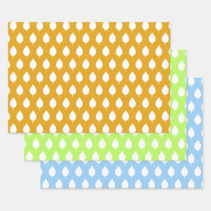 De Papier Cadeau Motif sans couture à feuille blanche scandinave mo