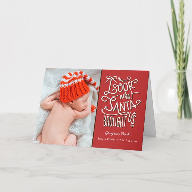 De Père Noël Baby Cartes de fin de année (Devant)