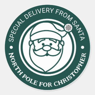 De Père Noël Stickers North Pôle Noël