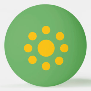 De Ping Pong Balle ping-pong  vert/jaune  New Design BRASIL