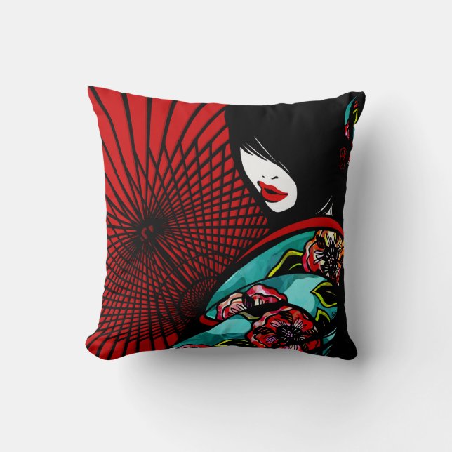 De pivoine de zen de SajuArt coussin de "Bangasa (Recto)