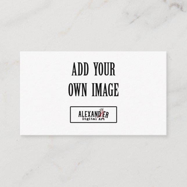 De Placement 2x3.5" Carte Horizontale Plate pour Nourriture/Pla (Devant)