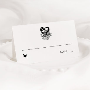 De Placement Amateurs jusqu'à la mort Skeletons & Rose Carte Pl
