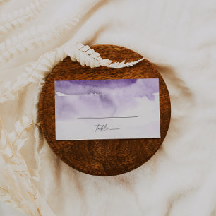 De Placement Aquarelle moderne   Carte Mariage Plat Violet
