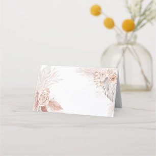 De Placement boho aquarelle fleurs carte place